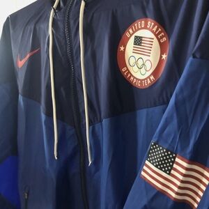 Nike Men's Blue Olympic Windbreaker